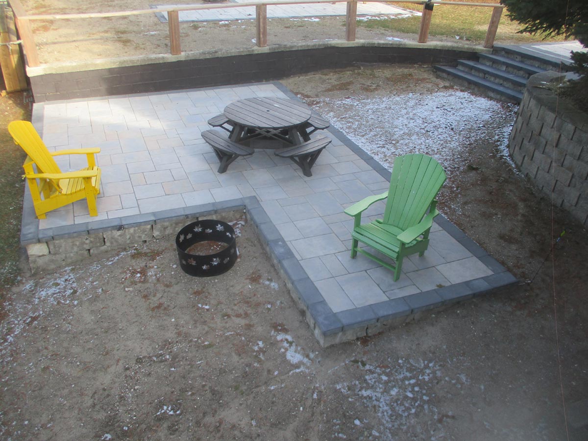 Patio and firepit