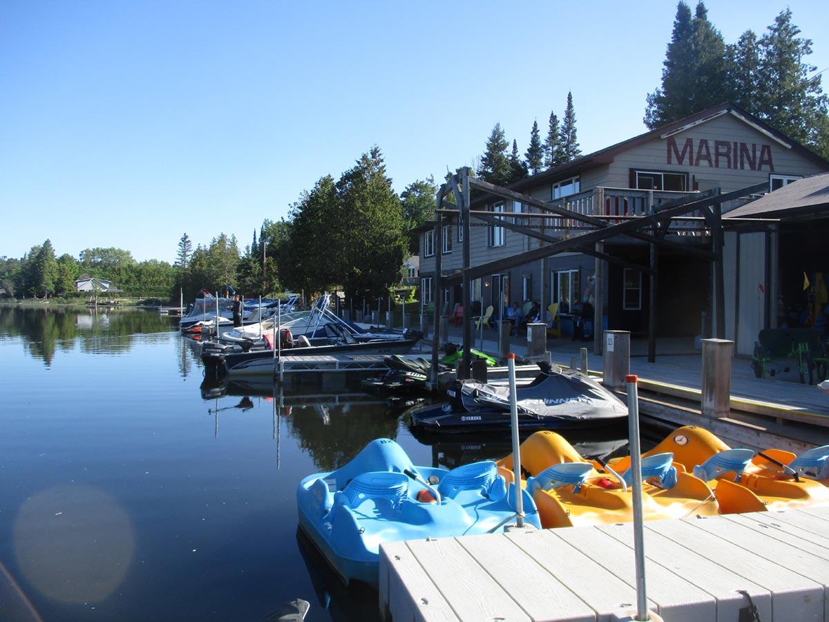 Evergreen is located on the water